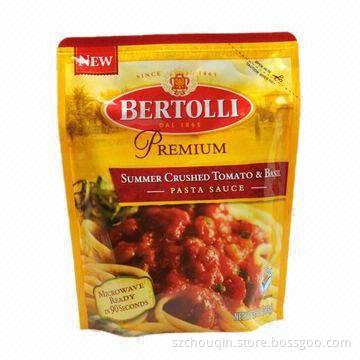 Zipper Bags with Gusset and Tear Notch, for Food and Medicine, High Oxygen Barrier